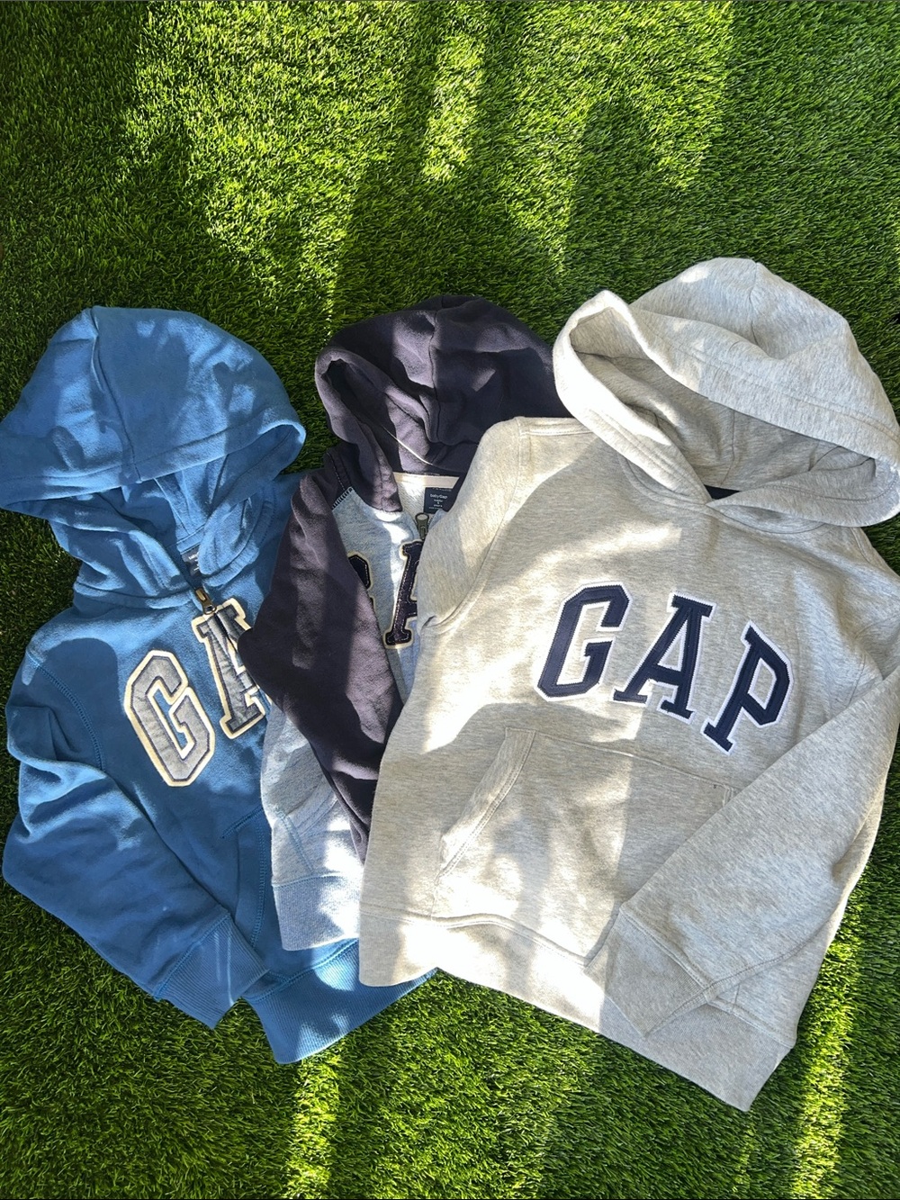 GAP Kids Hoodies bundle in Gray, Navy & Blue New and ECU Size Small & 5